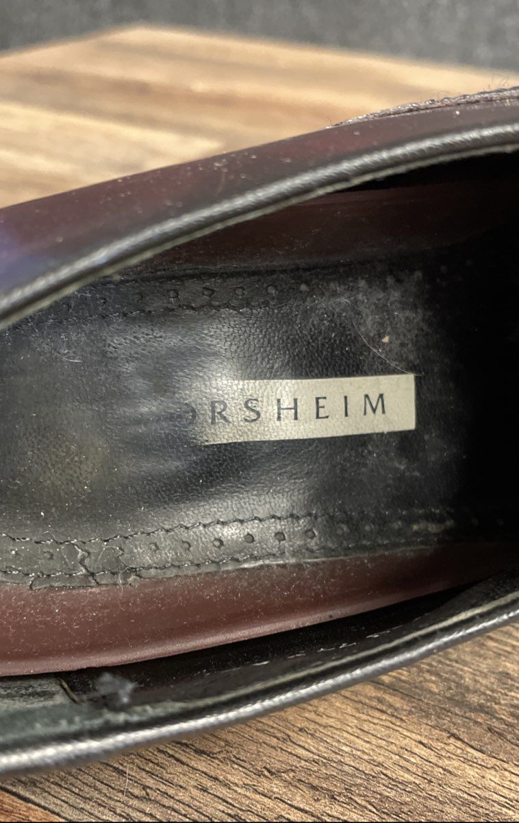 Florsheim Saddle Oxford Wingtip Burgundy Black Leather Dress Shoes Size 9 D