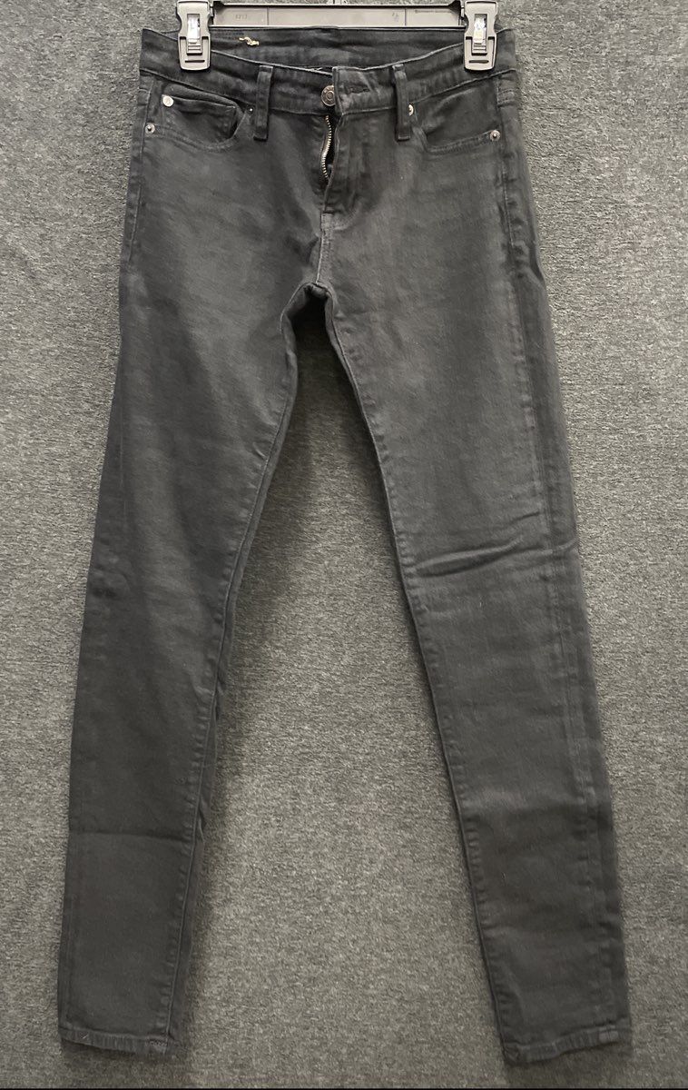 Denim & Supply Ralph Lauren Women's Black Faded Skinny Jeans Sz 27x32