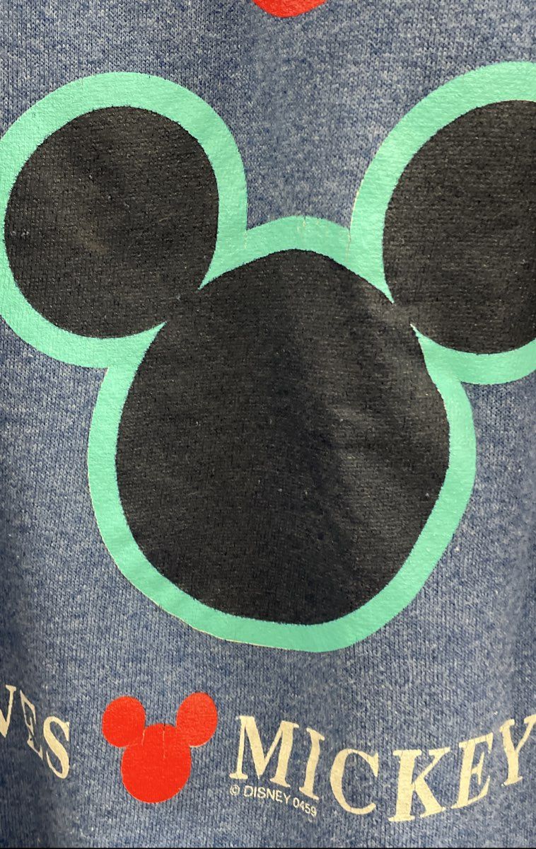 Vintage 90s Mickey Unlimited Jerry Leigh Blue Minnie Loves Mickey Sweatshirt XL