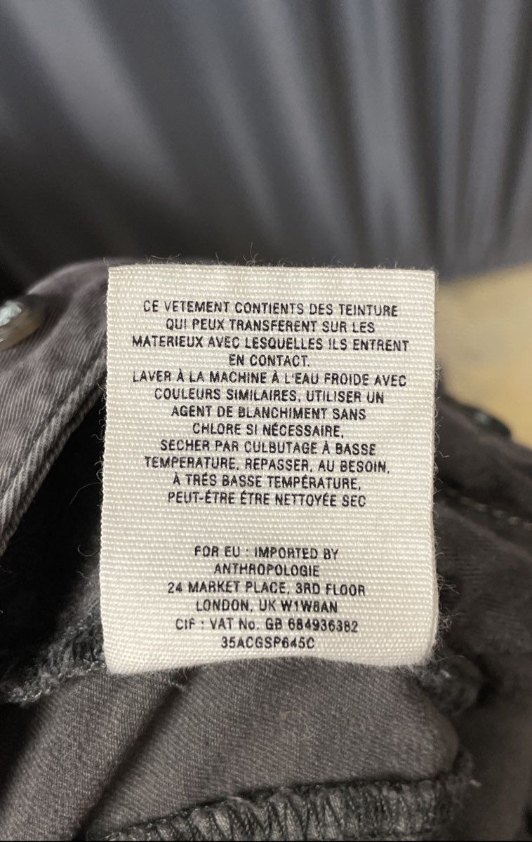 Pilcro and the Letterpress Women's Gray Utility Moto Zipper Pocket Pants Sz 6P