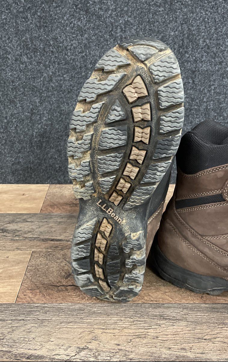 LL Bean Storm Chaser Waterproof Primaloft Brown Winter Duck Boots Men's Size 10
