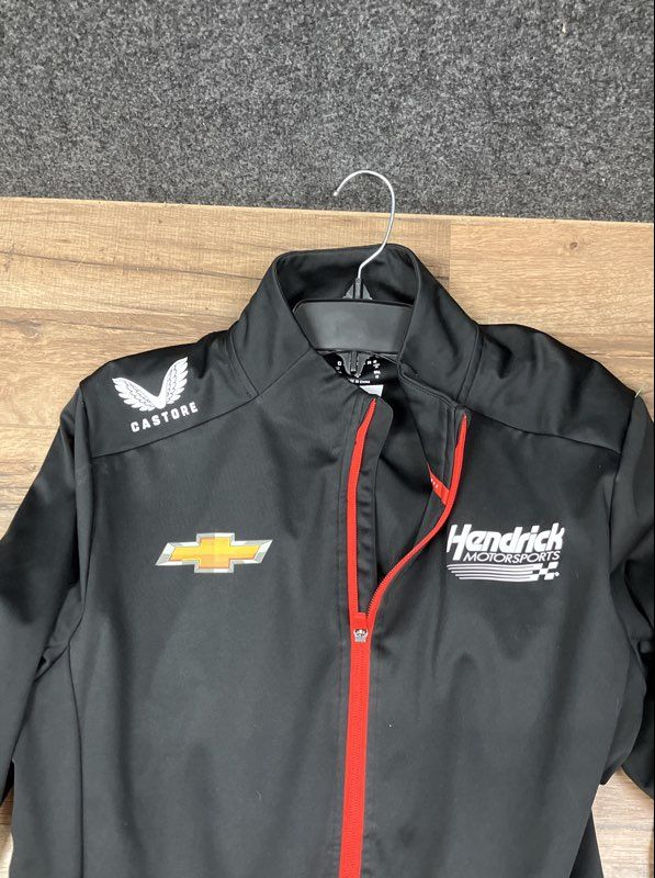 Castore Men's Hendrick Motorsports Chevrolet Track Jacket Black Full Zip Sz M