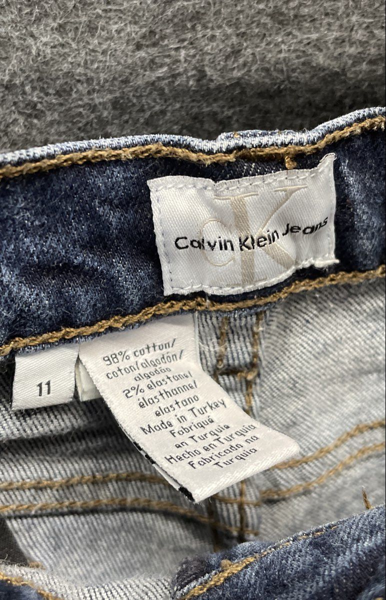 Calvin Klein Women's Blue Denim Jeans Five Pocket Cotton Stretch Size 11