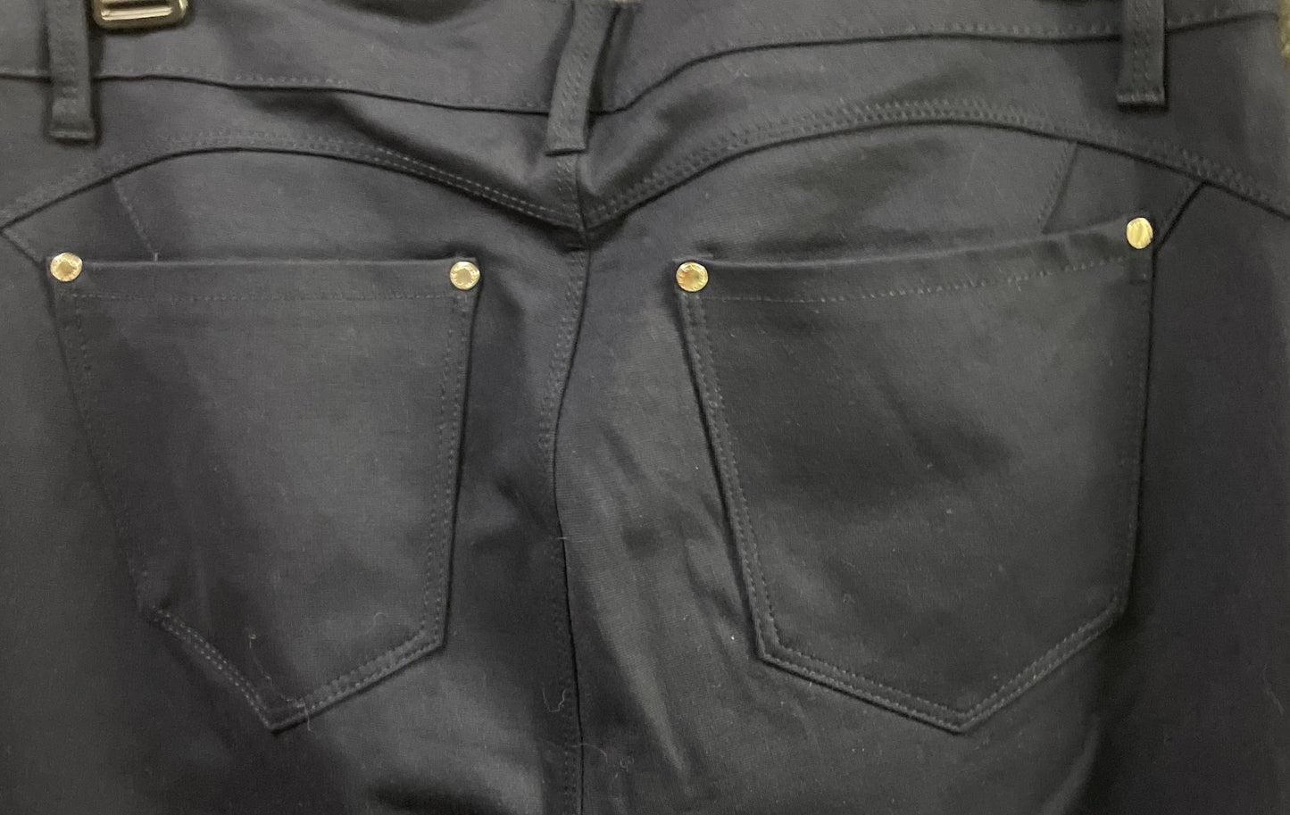 Gilipuur Women's Navy Blue High Rise Tapered Leg Pants NWT Sz L