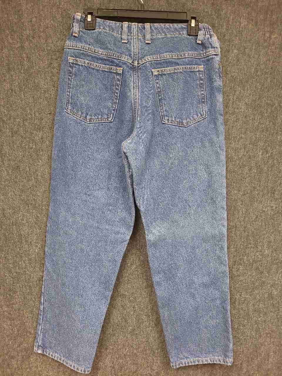 Vintage 90s L.L. Bean Women's Blue Flannel Lined Relaxed Fit Jeans Sz 8 Pet