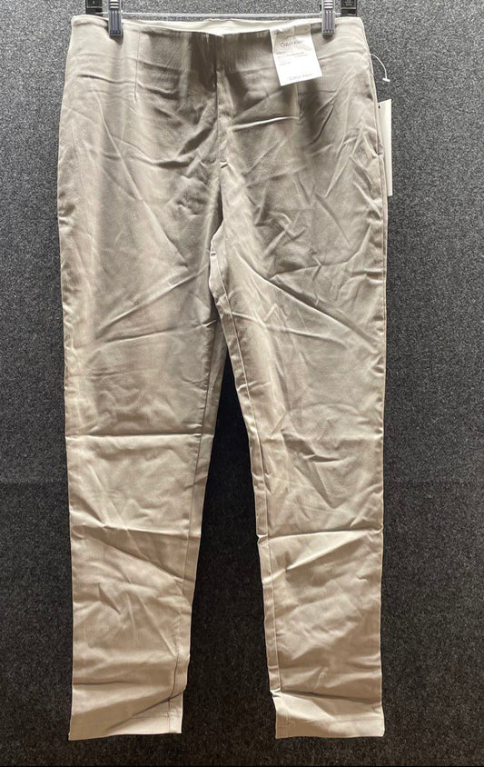 Calvin Klein Women's Ash Grey Stretch Slim Tapered Ankle Pants Size 10 NWT