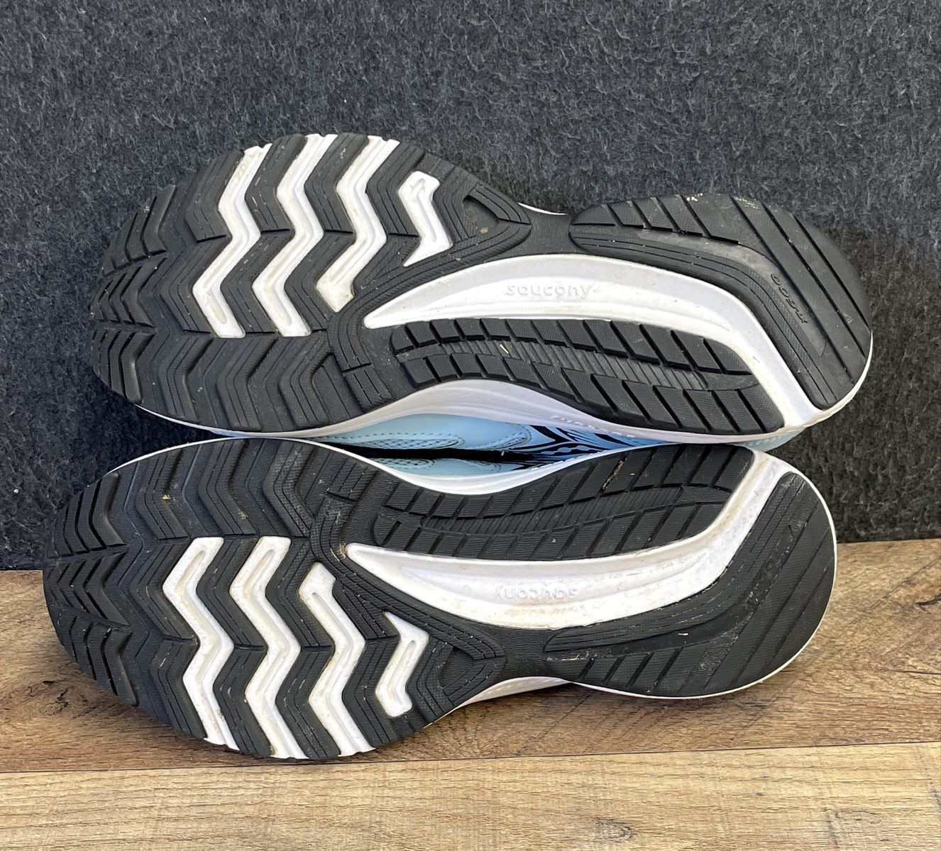 Saucony Cohesion 14 Teal Silver Women's Running Shoes Size 8.5