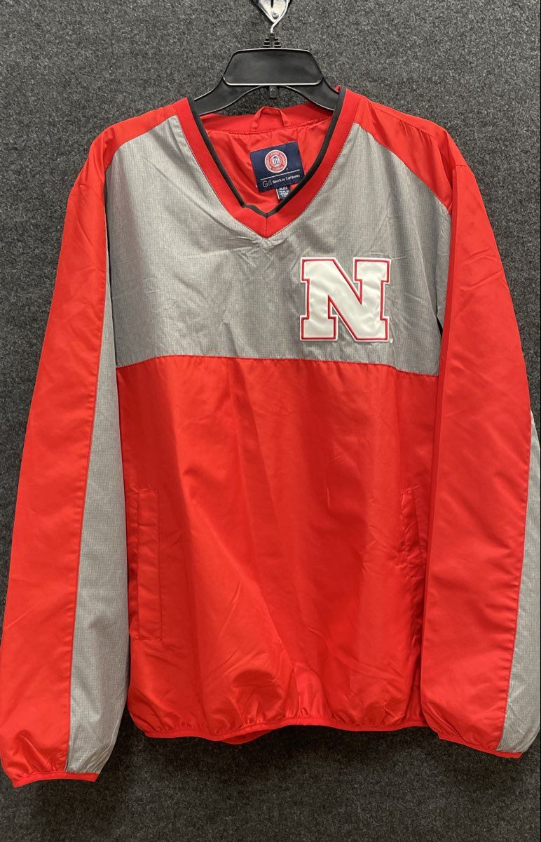 G-III Sports Men's Nebraska Cornhuskers Red Gray Pullover Windbreaker Jacket XL