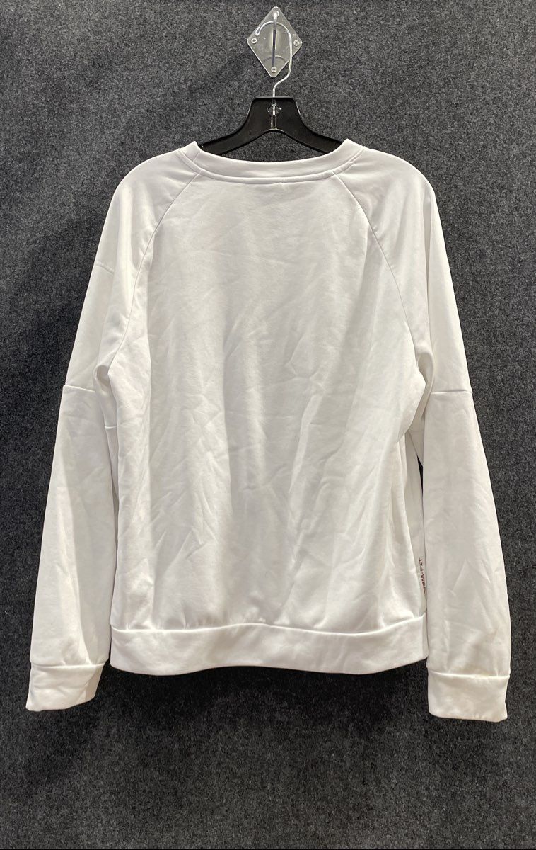 Nike Men's White Therma-FIT Pullover Sweatshirt Raglan Sleeve Sz M