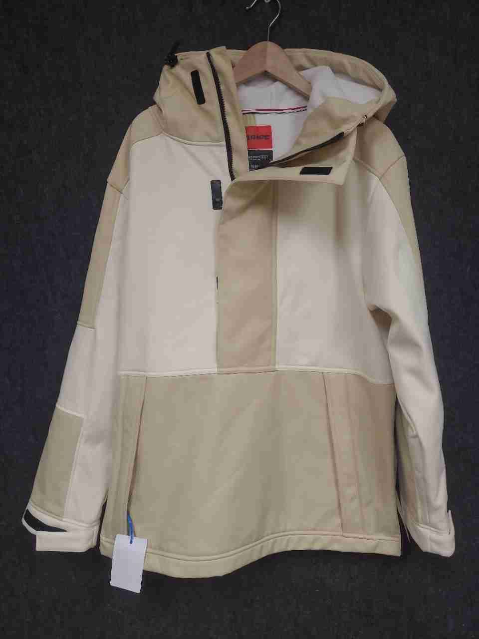 Searipe Men's Snowboard Jacket Anorak Beige Cream Colorblock Water Resistant XL