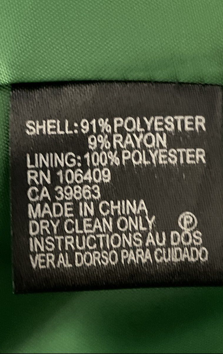Tahari by Arthur S. Levine Women's Green Textured Collarless Blazer Jacket Sz 4