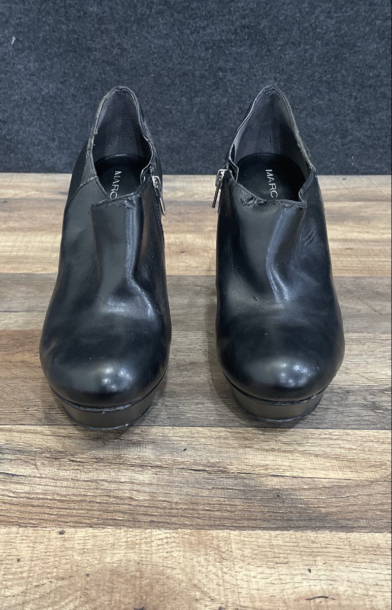 Marc Fisher Enlight Black Platform Stiletto Heel Ankle Booties Size 9.5