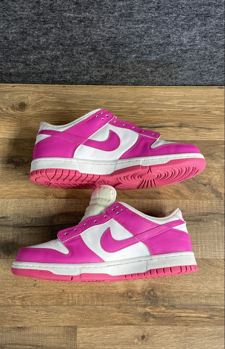 Nike Dunk Low Active Fuchsia White GS Youth Sneakers Size 6Y