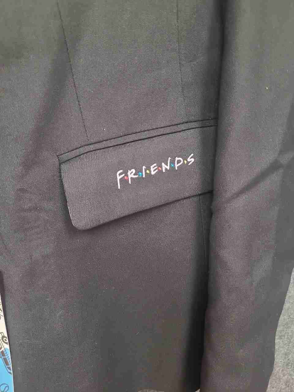 FUN.com Women's Friends TV Show Blazer Black Central Perk Lining NWT Sz 14