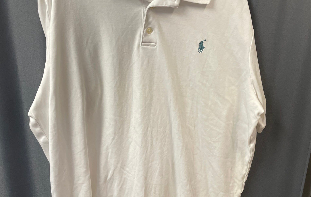 Polo Ralph Lauren Men's White Classic Fit Short Sleeve Golf Polo Shirt Sz L
