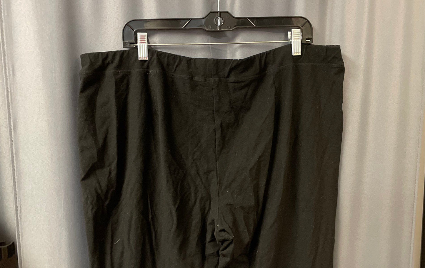 Eileen Fisher Women's Black Viscose Blend Stretch Jersey Leggings Sz XXL