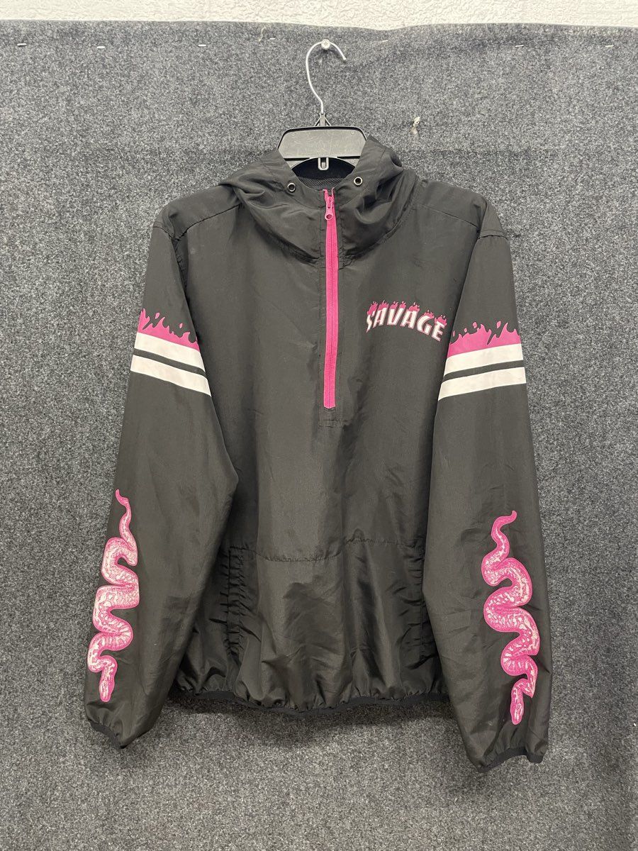 Rue21 Women's Black Savage Snake Don't Tread On Me Quarter Zip Jacket XL