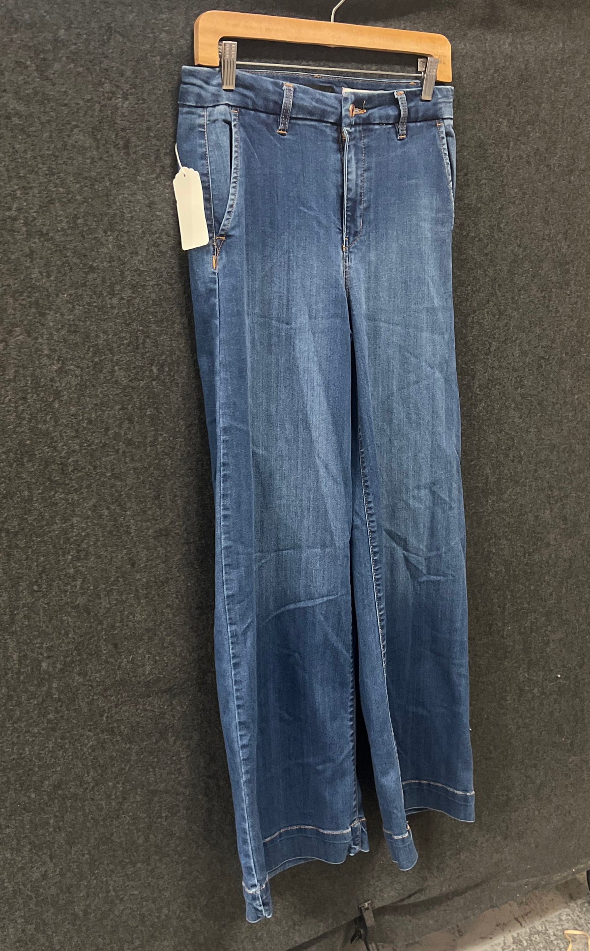 BCBGeneration Women's Blue High Rise Wide Leg Trouser Jeans Size 7/28