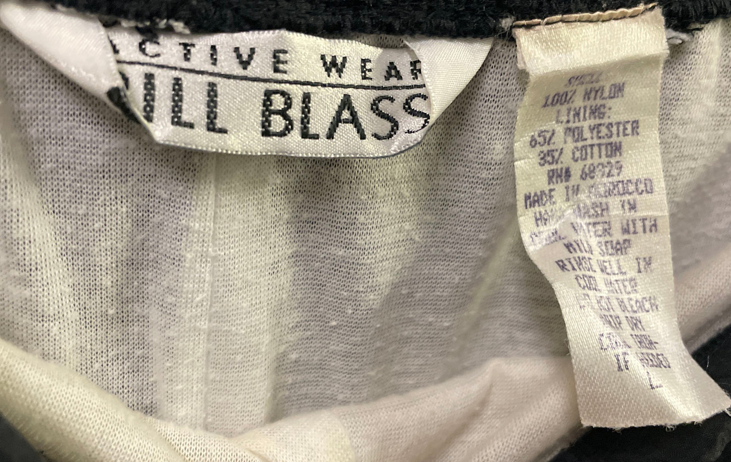 Vintage 90s Bill Blass Metallic Active Wear Windbreaker Tracksuit Set Sz L