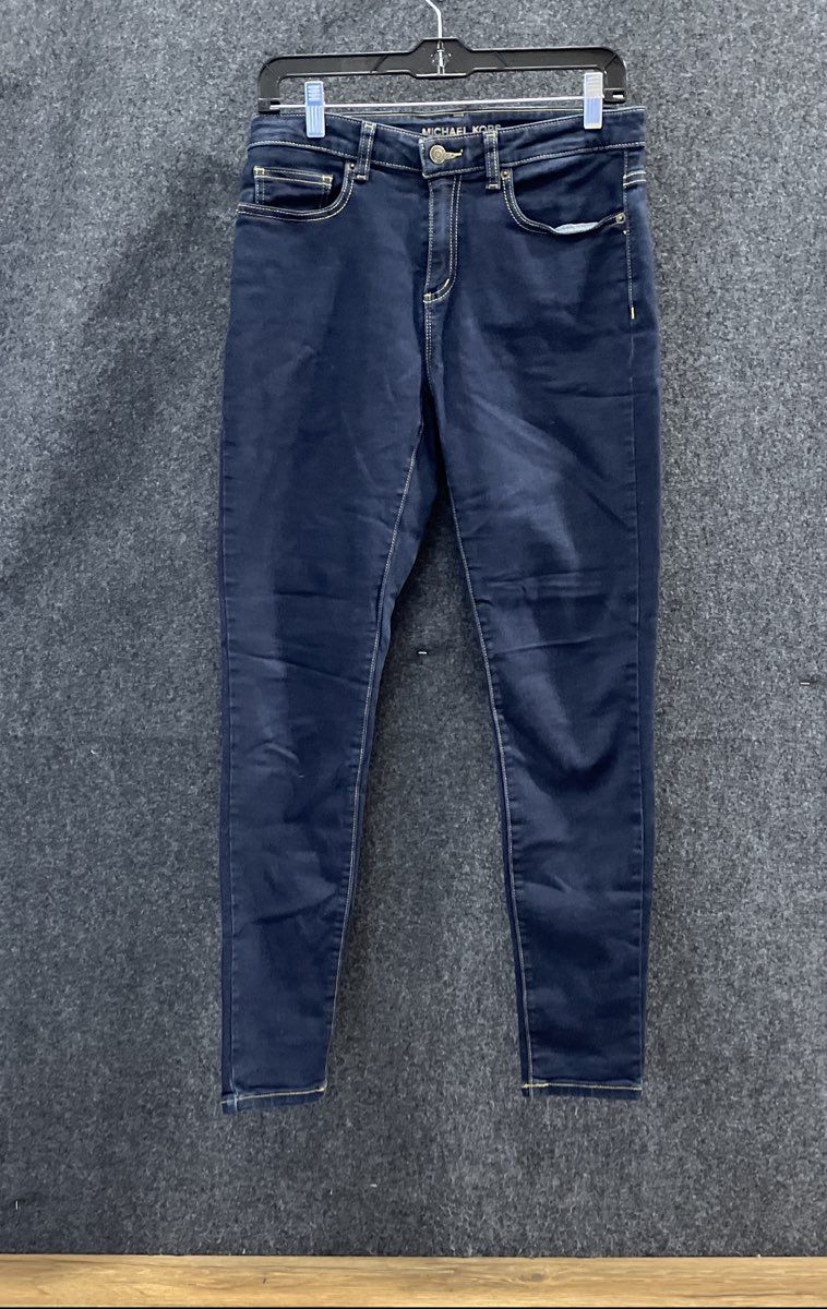 Michael Kors Women's Dark Blue Izzy Skinny Stretch Jeans Sz 8