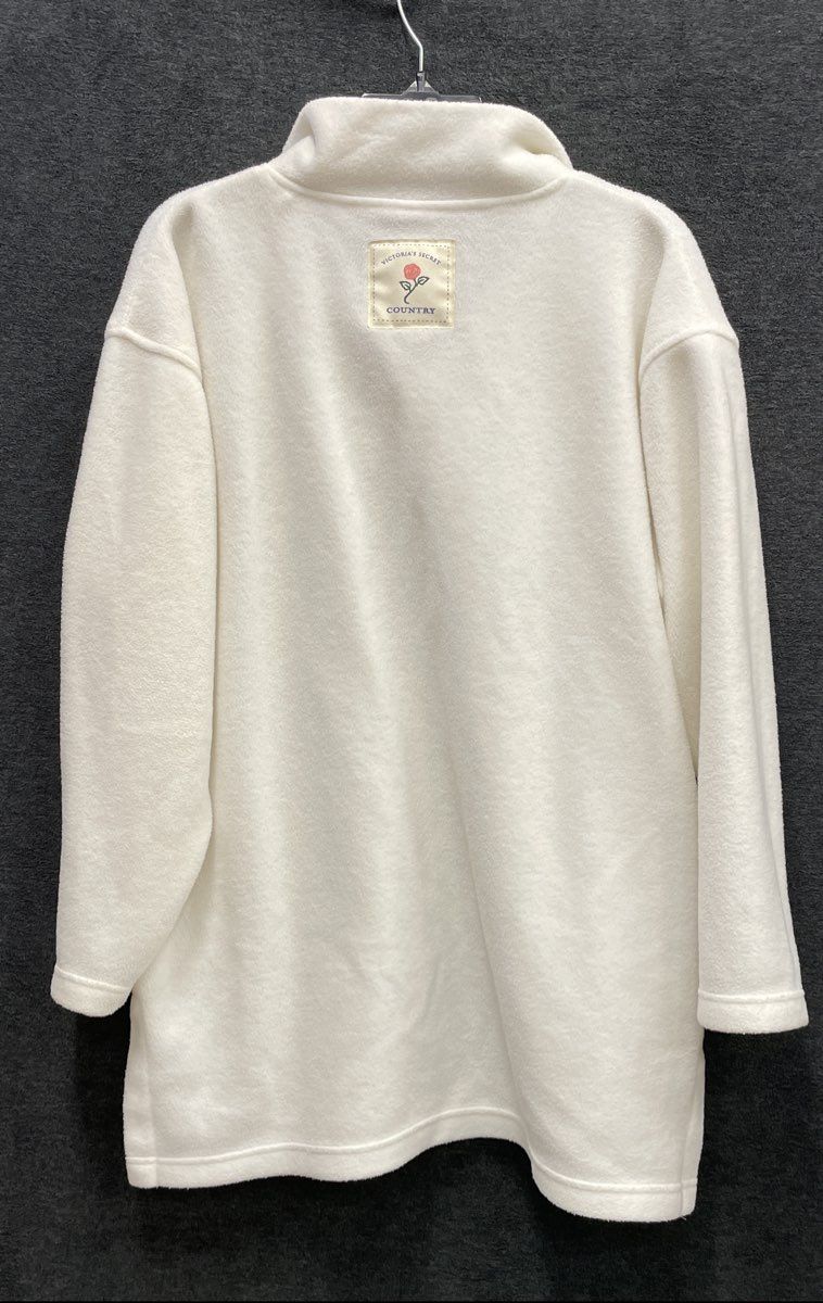 Victoria's Secret Country Women's Cream Quarter Zip Fleece Pullover Size S