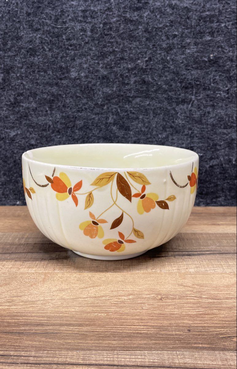 Hall's Superior Autumn Leaf Cereal Bowl Vintage Mary Dunbar Jewel Tea 6"