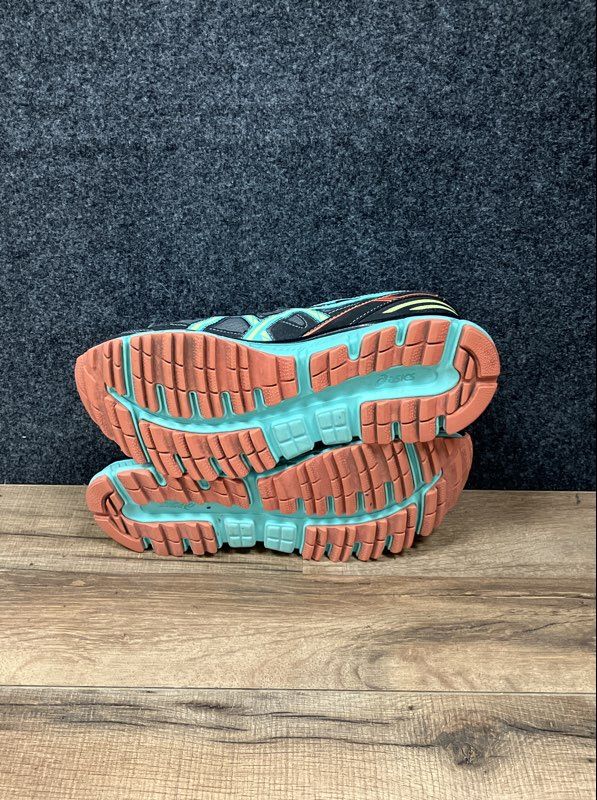 Asics Gel Scram 2 Grey Teal Pink Women's Running Shoes Size 8