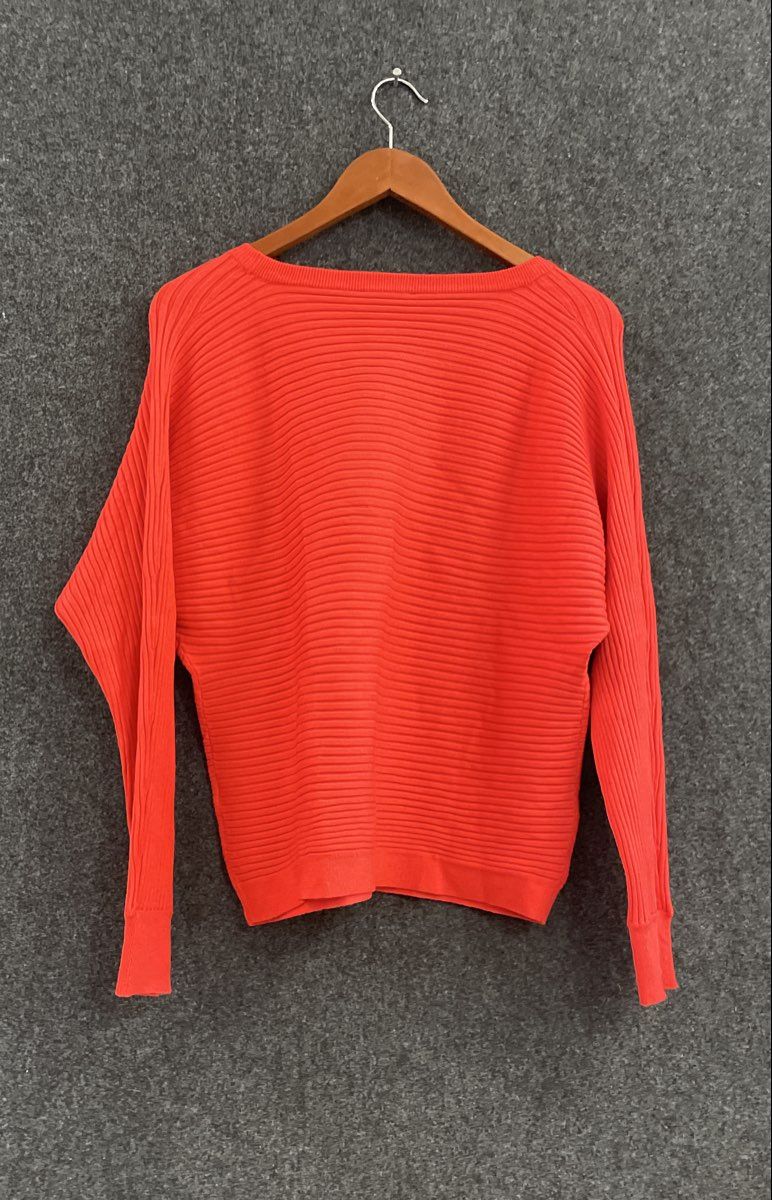 Vineyard Vines Women's Coral Ribbed Knit Dolman Crewneck Sweater Sz XS