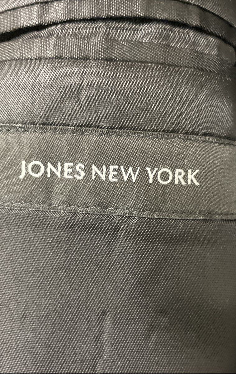 Jones New York Men's Gray 100% Wool 2-Button Micro Pattern Blazer Sz 56R
