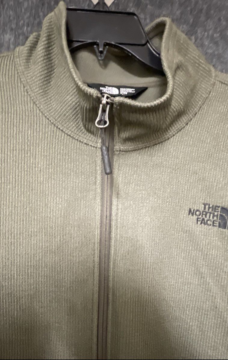 The North Face Men's Olive Green Gordon Lyons Sweater Knit Fleece Jacket Sz XL