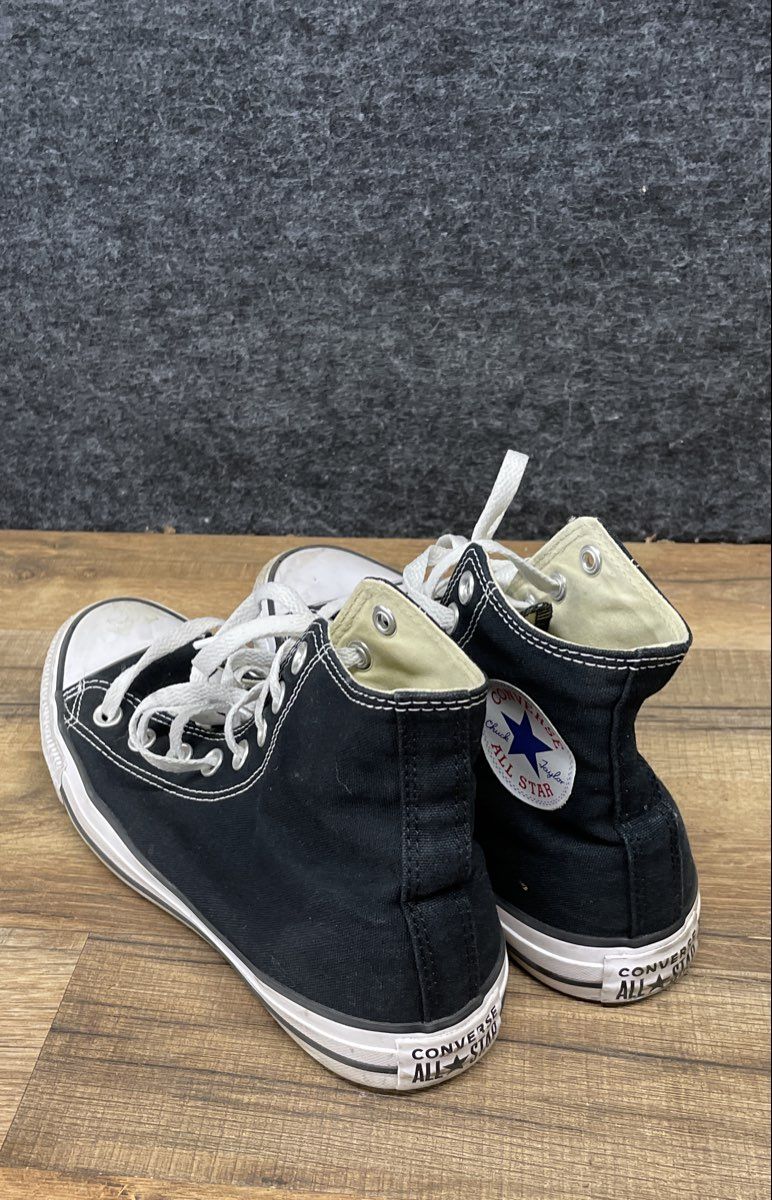Converse Chuck Taylor All Star High Top Black Canvas Sneakers Size 6.5