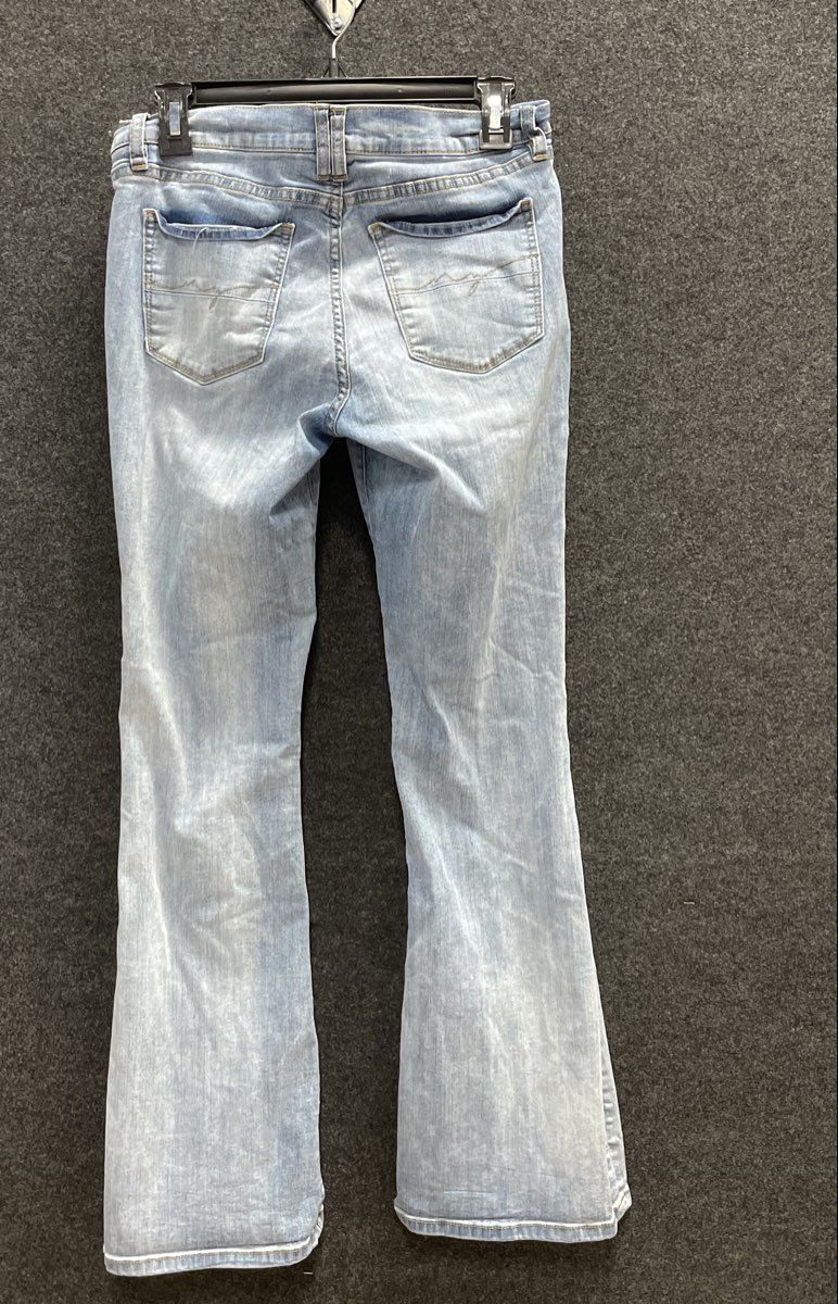 New York & Company Soho Women's Light Wash Patchwork Flare Jeans Sz 8