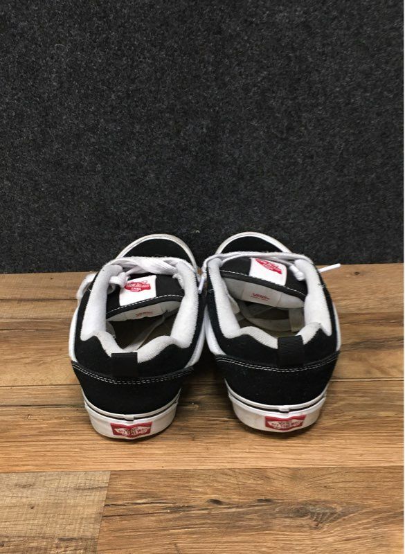Vans Knu Skool Black White Suede Puffy Skate Shoes Men's Size 8 Women's 9.5