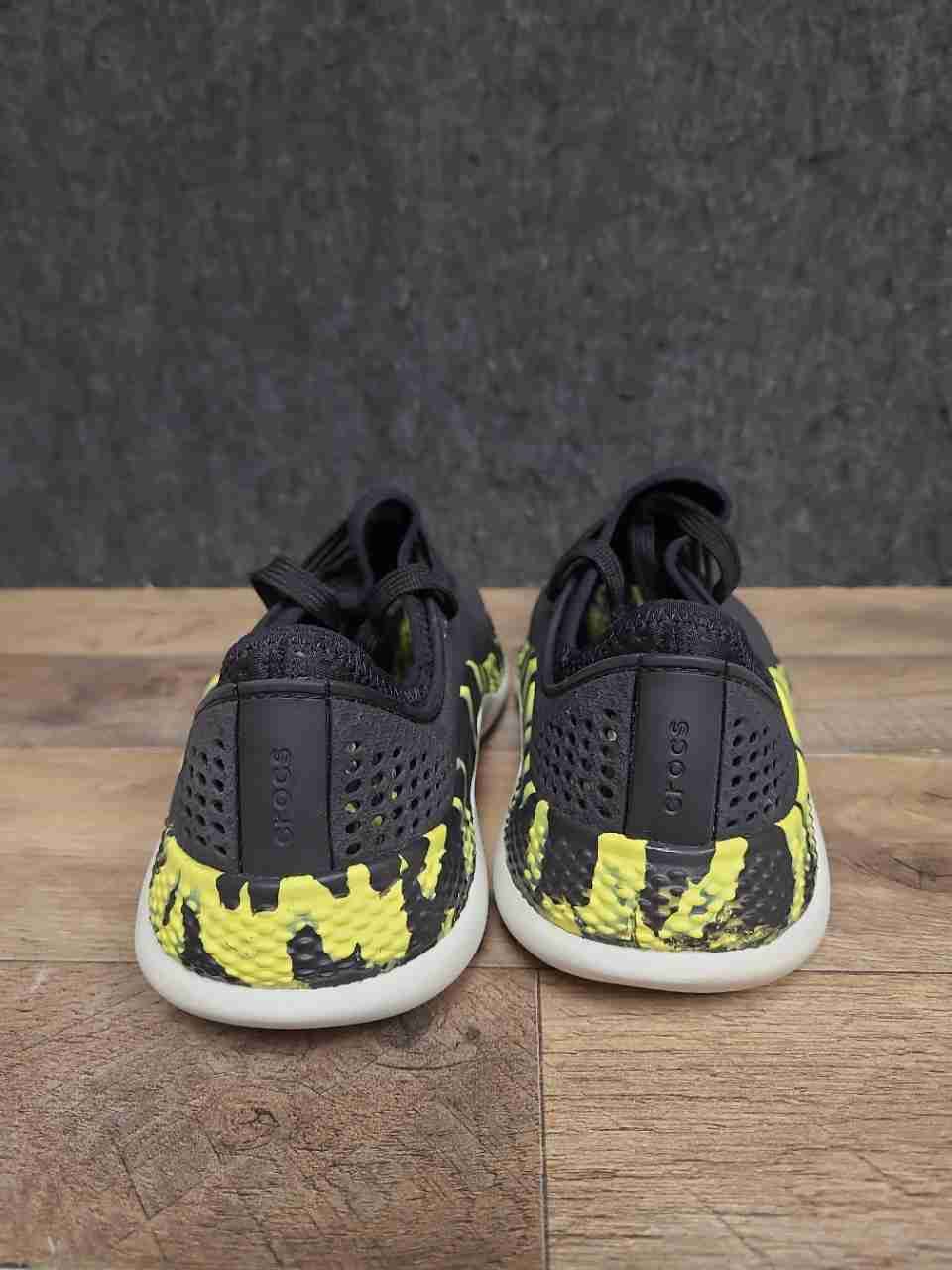 Crocs LiteRide 360 Pacer Black Citrus Marbled Men's Sneakers Size 8