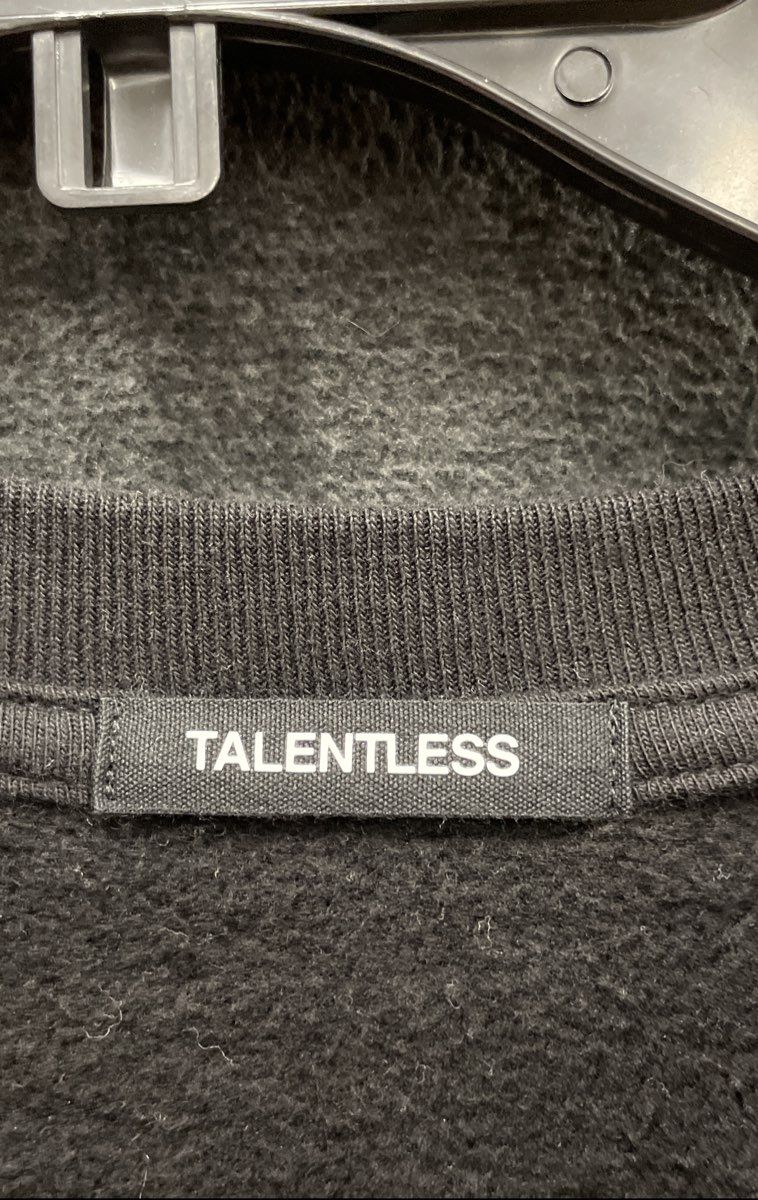Talentless Men's Black White Tie Dye Crewneck Sweatshirt Cotton Size XL
