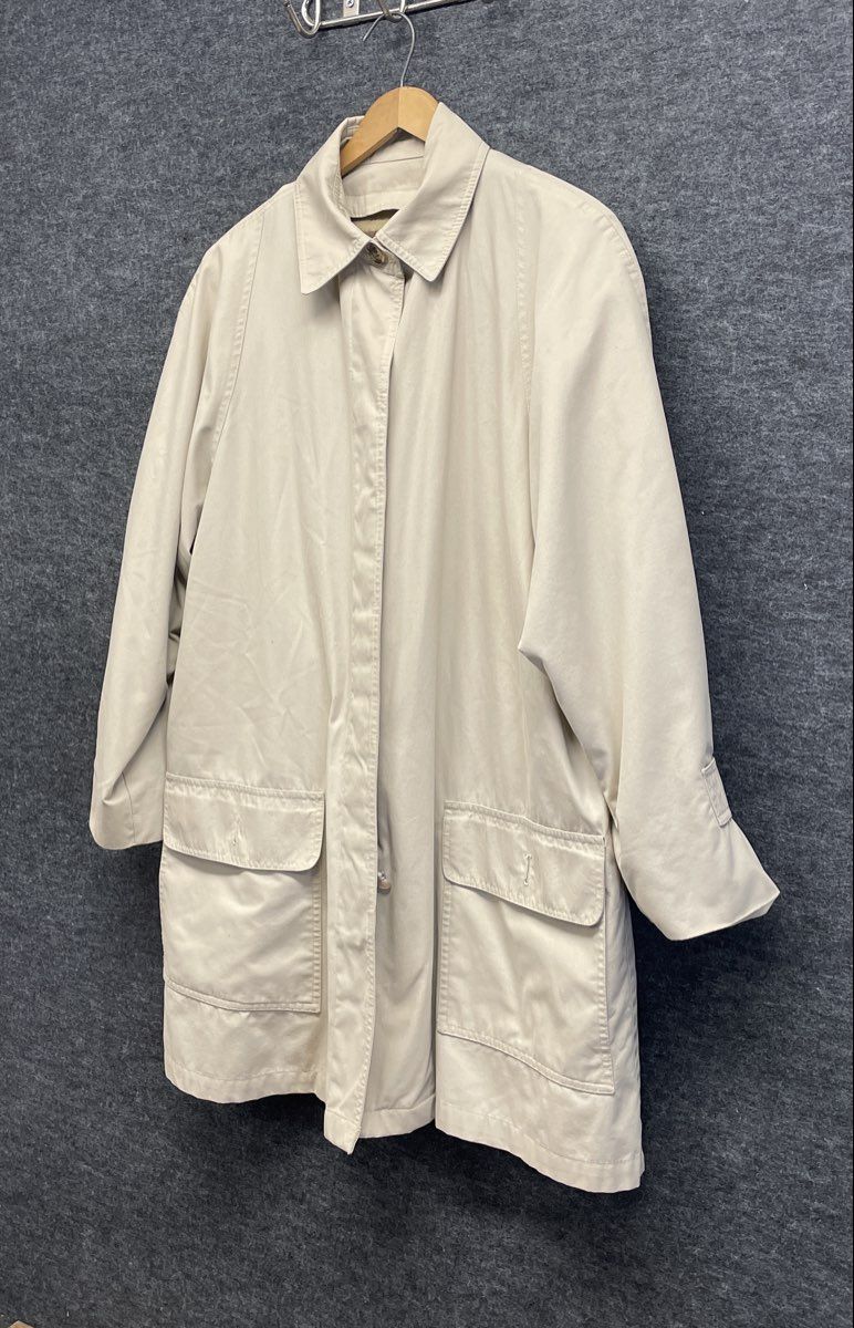 London Fog Women's Beige Limited Edition Car Coat Plaid Removable Liner Sz 12P