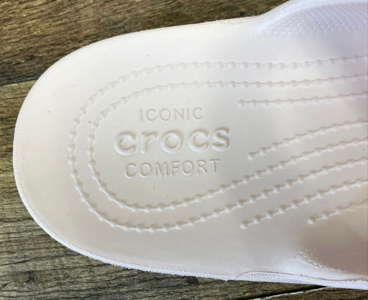 Crocs Classic Platform Sandal Pink Two-Strap Slide Women's Size 9