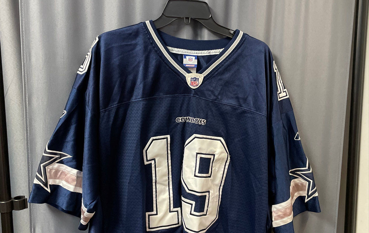Vintage 2000s Reebok Dallas Cowboys Keyshawn Johnson #19 On Field Jersey Sz 54
