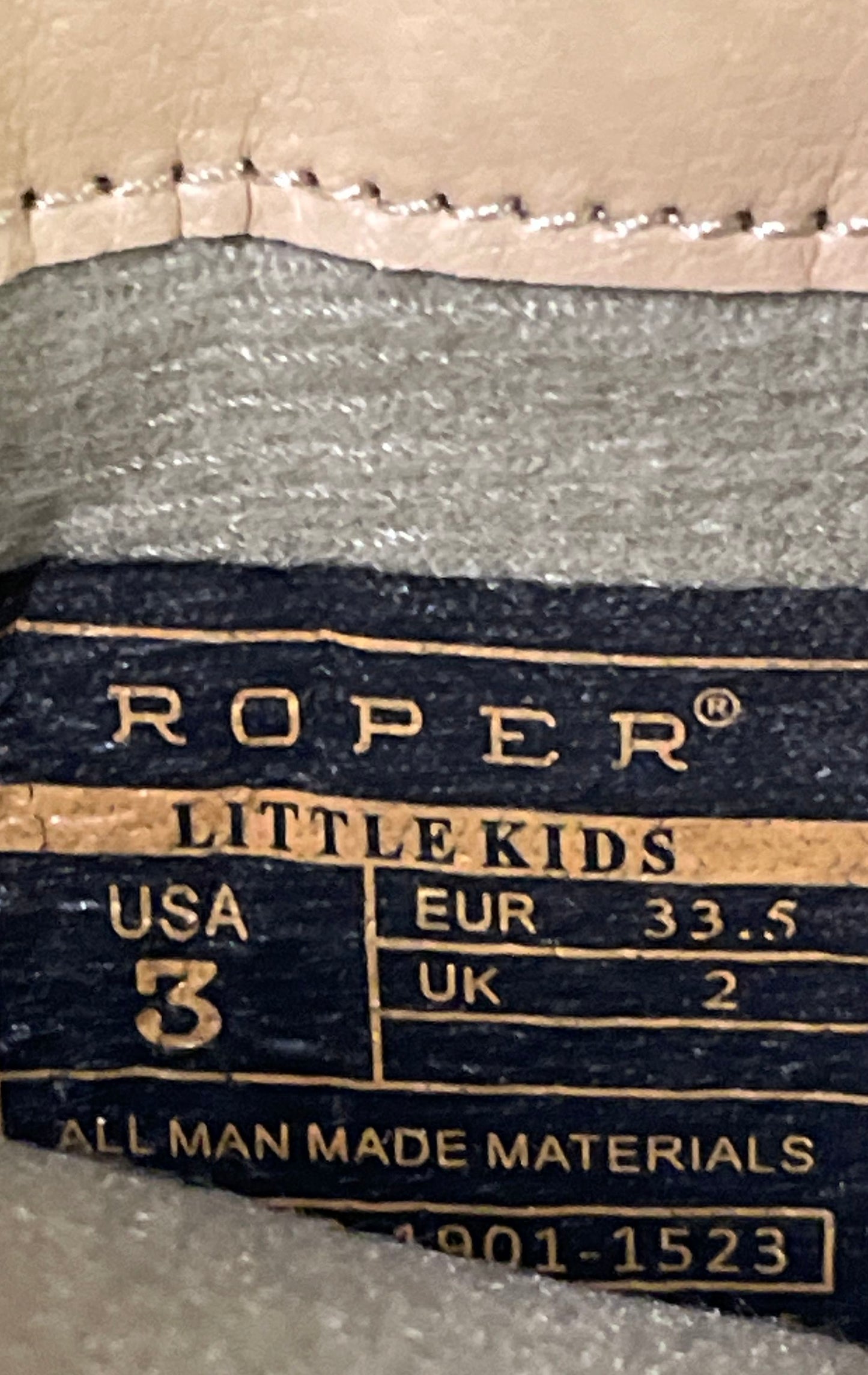 Roper Little Kids Glitter Geometric Square Western Cowboy Boots Size 3