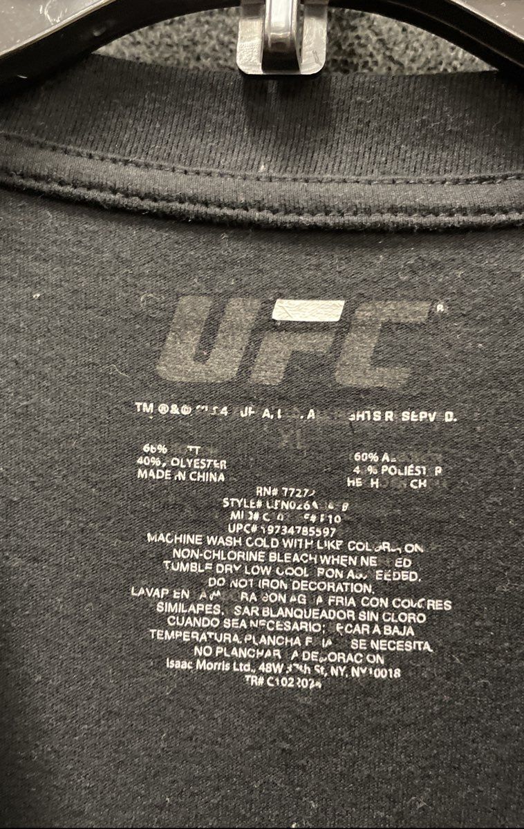 UFC Men's Sean O'Malley Suga Bantamweight Champion Black Graphic T-Shirt Sz XL