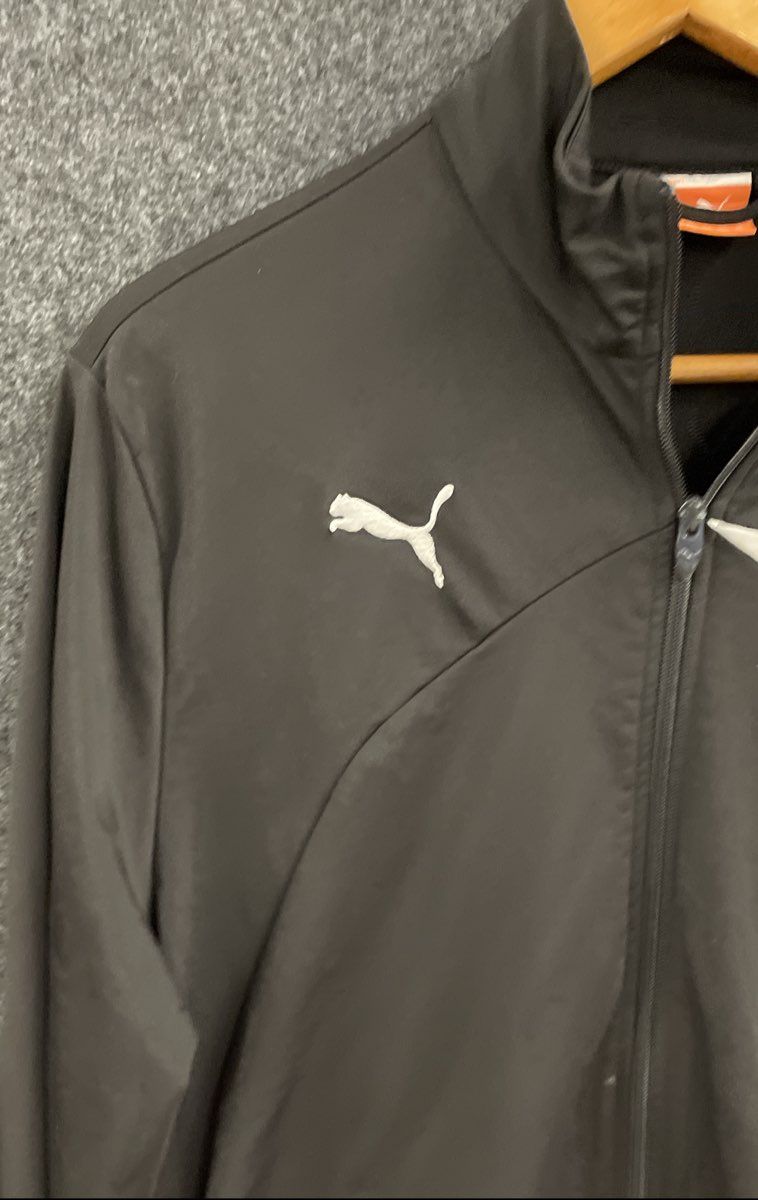 Puma Men's Black White Sportlifestyle Full Zip Track Jacket Sz XXL