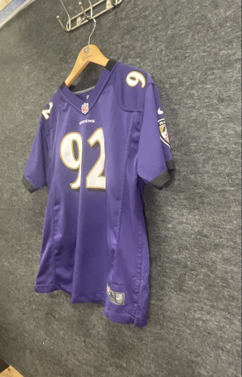 Nike Boys Baltimore Ravens Haloti Ngata #92 Purple NFL Football Jersey Youth XL