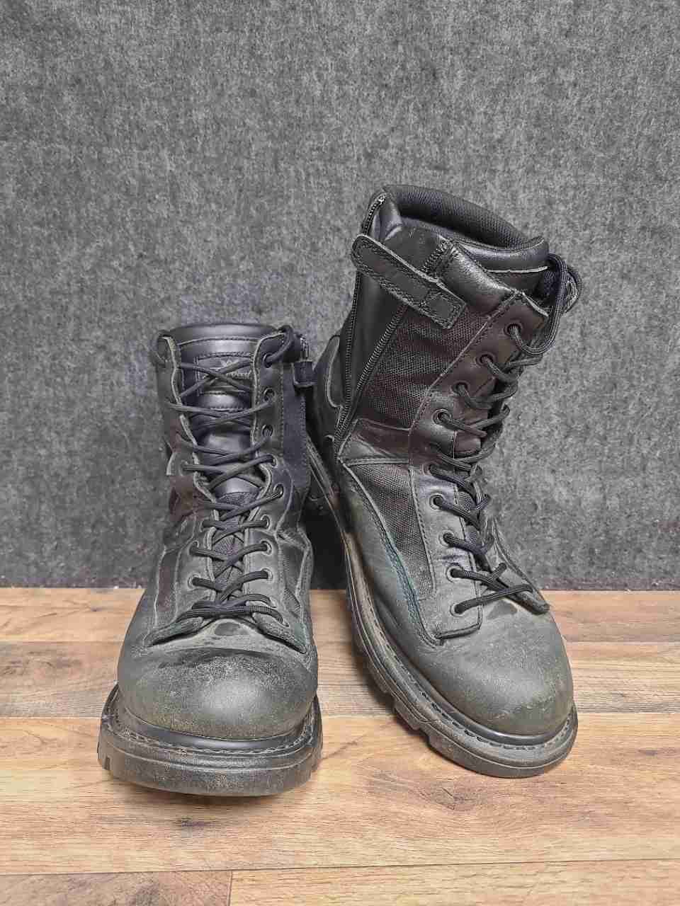 Thorogood Gen-flex2 8" Side Zip Tactical Boots Black Men's Size 12M