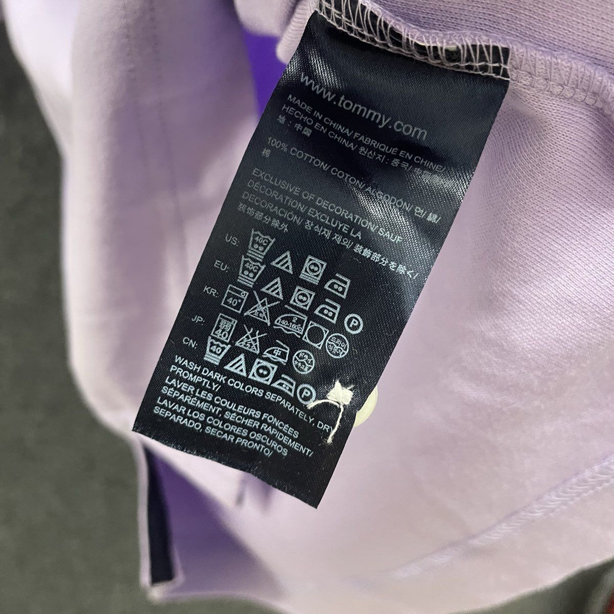 Tommy Hilfiger Men's Purple Lavender Custom Fit Cotton Polo Shirt NWT Sz L