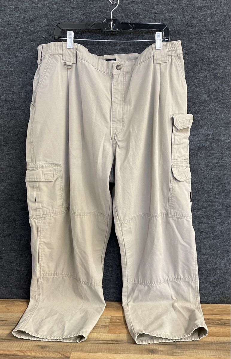 5.11 Tactical Men's Tan Cotton Canvas Cargo Pants Style 74251 Sz 44x32