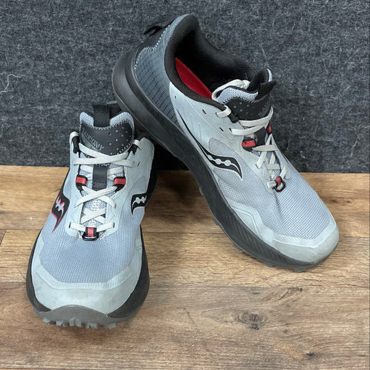 Saucony Canyon TR2 Grey Black Trail Running Shoes Men's Size 9.5
