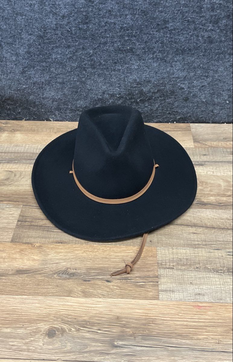 Bailey Men's Joe Eder Black LiteFelt Wool Packable Cowboy Hat Made in USA Sz S