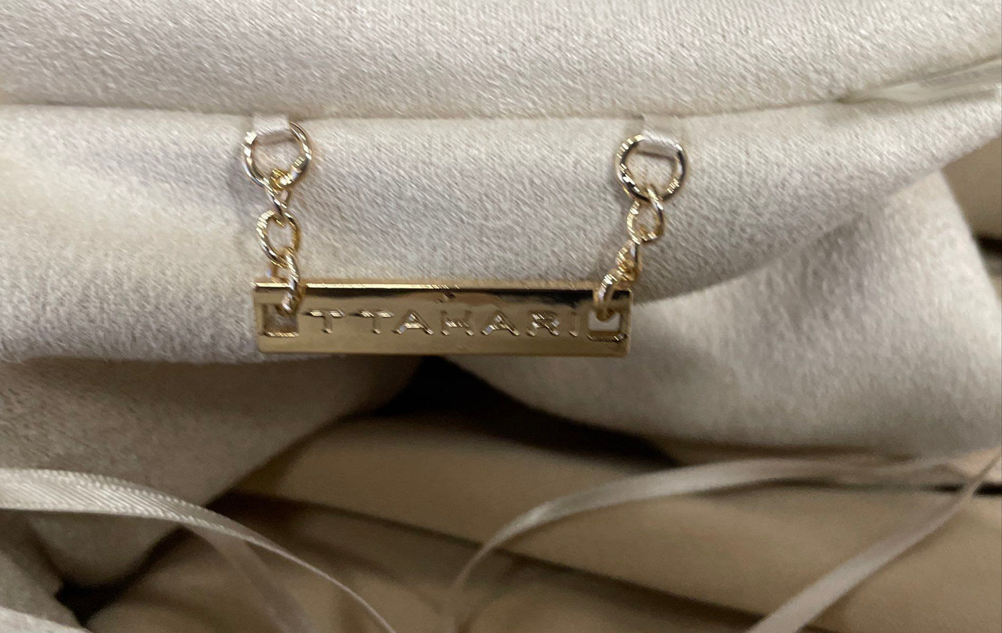 Tahari Women's White Faux Leather Open Front Belted Trench Coat Jacket Sz S