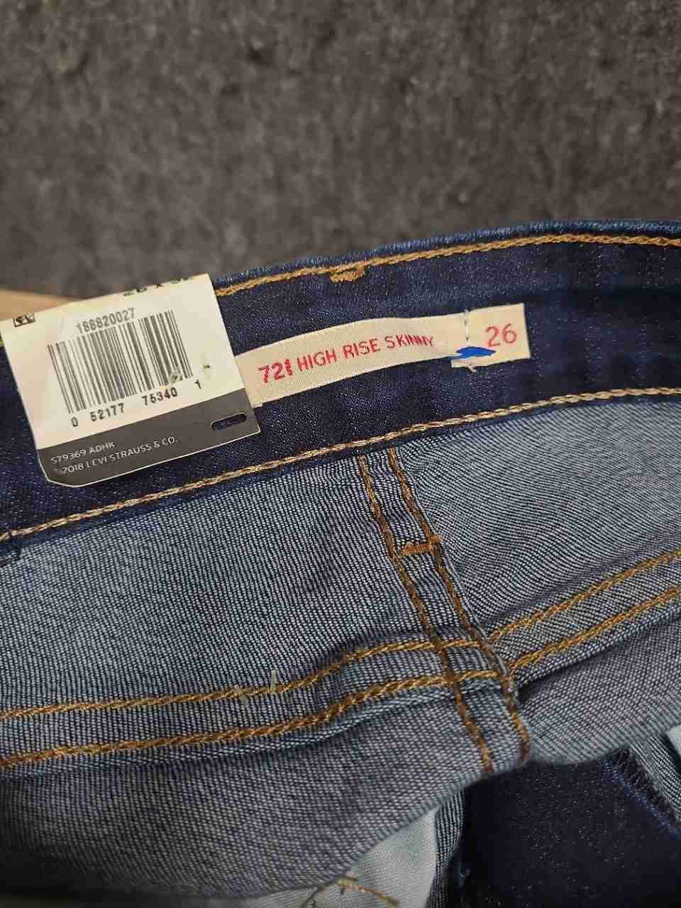 Levi's Premium Women's 721 High-Rise Skinny Jeans Indigo NWT Sz 26x32