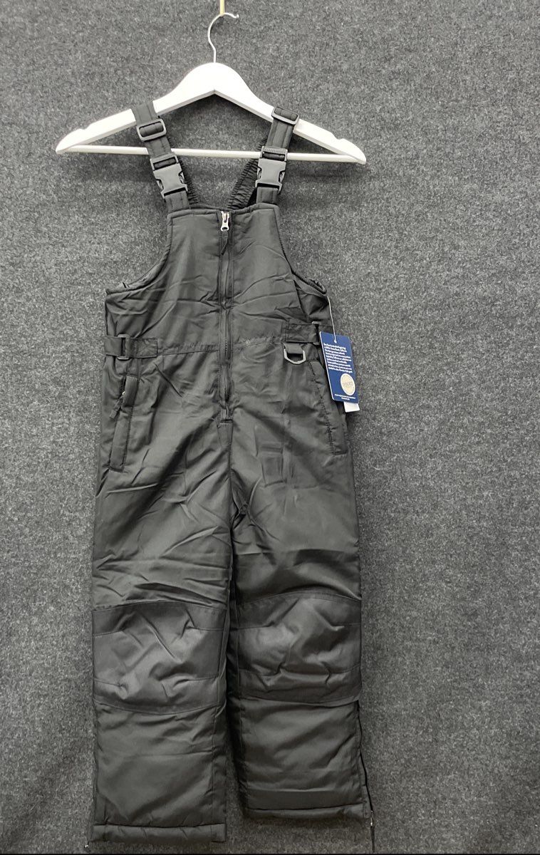 Cherokee Kids Black Insulated Snow Bib Puffer Ski Pants NWT Size 5/6